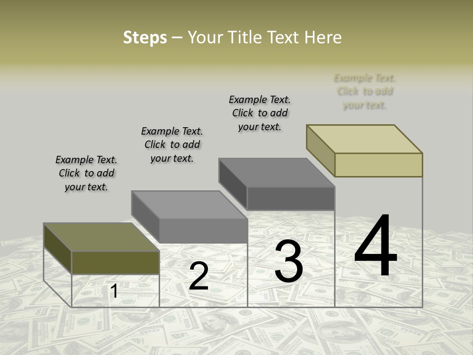 Bank Dollars States PowerPoint Template