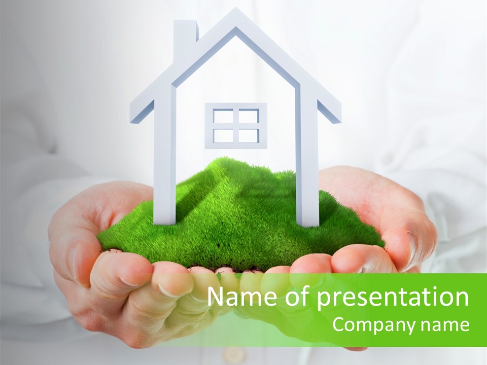 Save Person Close Up PowerPoint Template