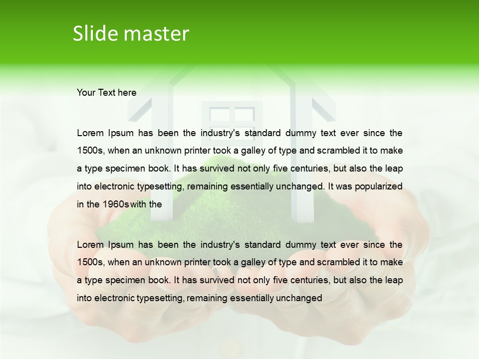 Save Person Close Up PowerPoint Template