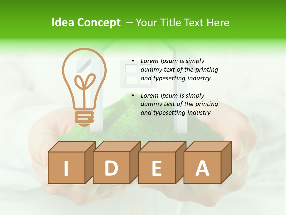 Save Person Close Up PowerPoint Template