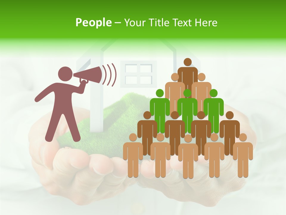 Save Person Close Up PowerPoint Template