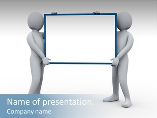 White Advert Card PowerPoint Template