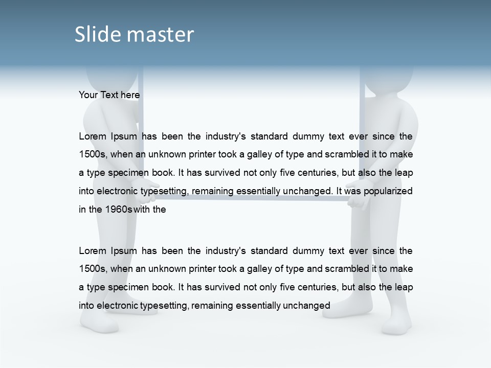 White Advert Card PowerPoint Template