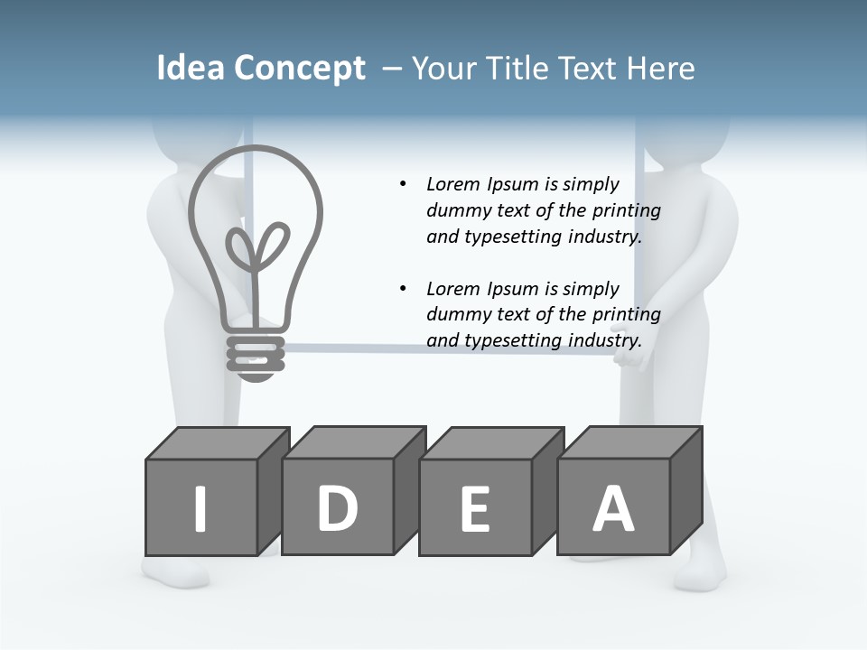 White Advert Card PowerPoint Template