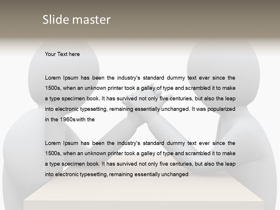 Challenge Colleague Guy PowerPoint Template