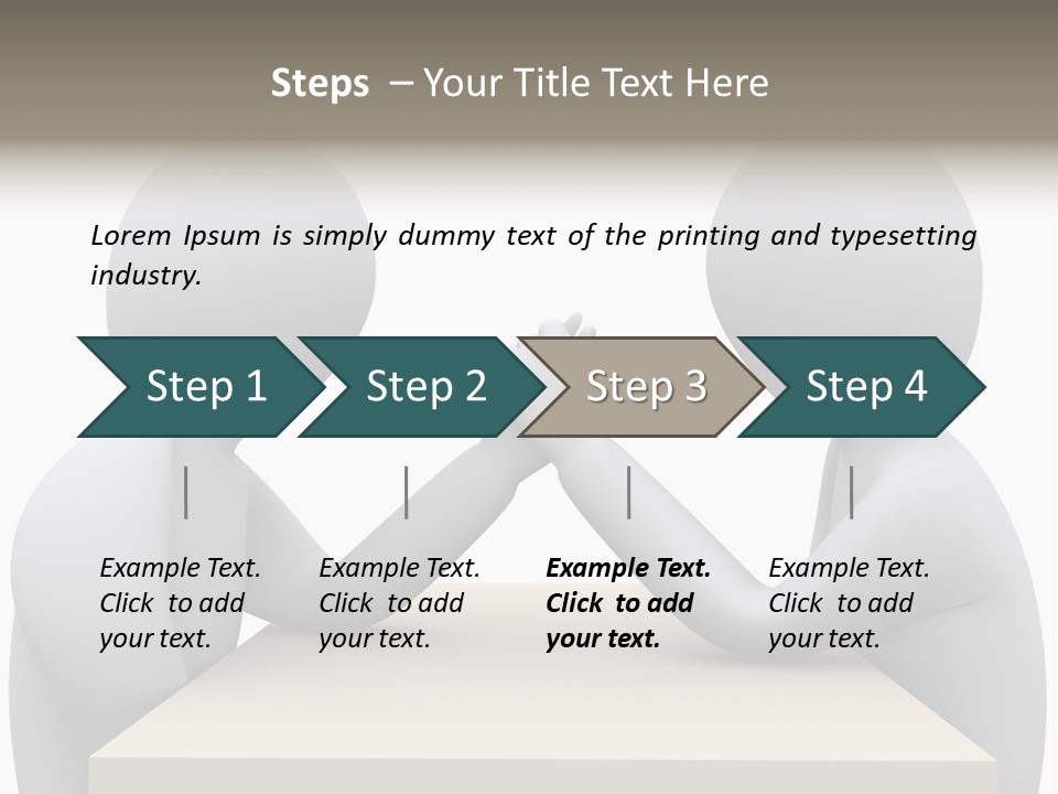 Challenge Colleague Guy PowerPoint Template