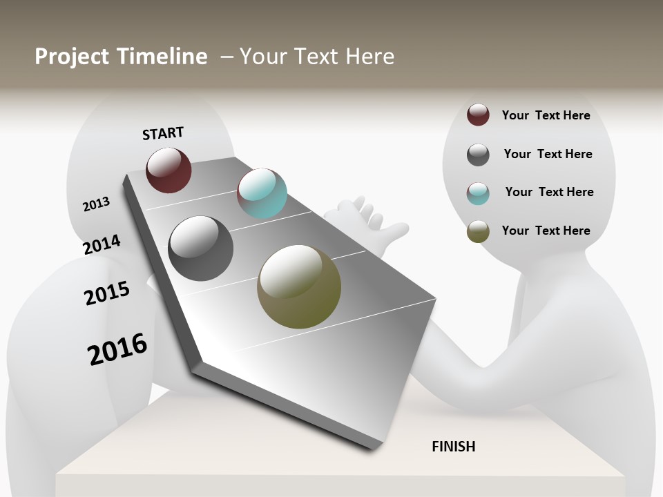 Challenge Colleague Guy PowerPoint Template