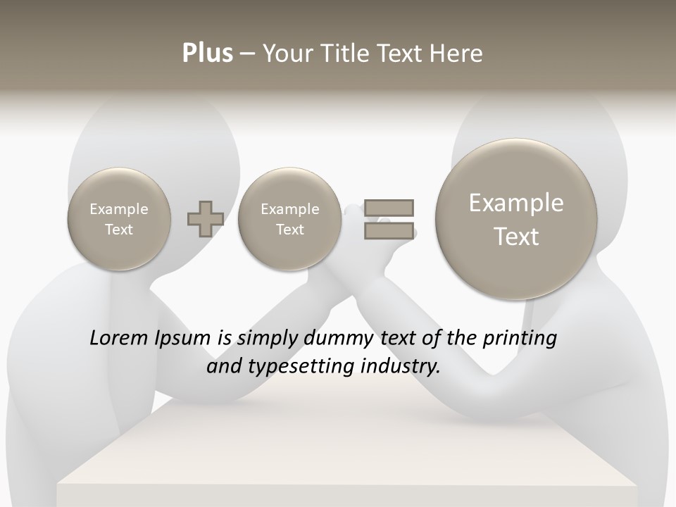 Challenge Colleague Guy PowerPoint Template