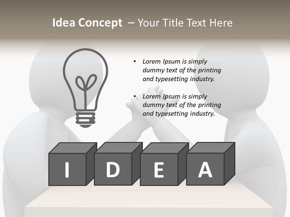 Challenge Colleague Guy PowerPoint Template
