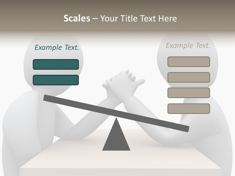 Challenge Colleague Guy PowerPoint Template