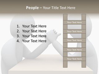 Challenge Colleague Guy PowerPoint Template