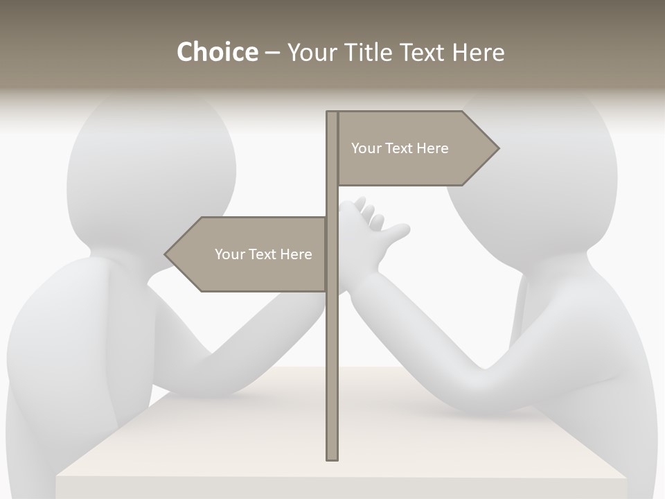 Challenge Colleague Guy PowerPoint Template