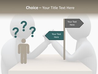 Challenge Colleague Guy PowerPoint Template