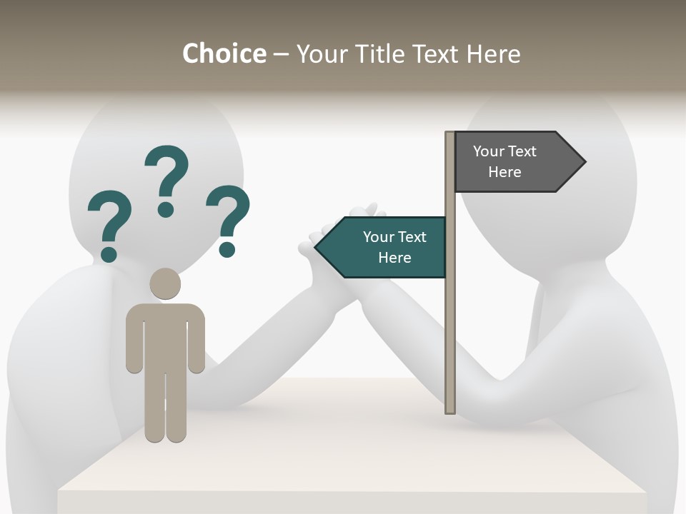 Challenge Colleague Guy PowerPoint Template