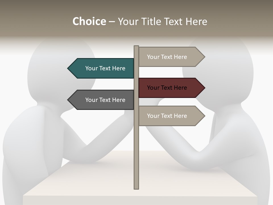 Challenge Colleague Guy PowerPoint Template