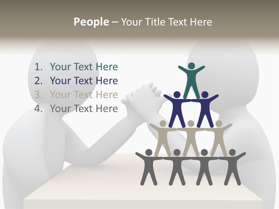 Challenge Colleague Guy PowerPoint Template