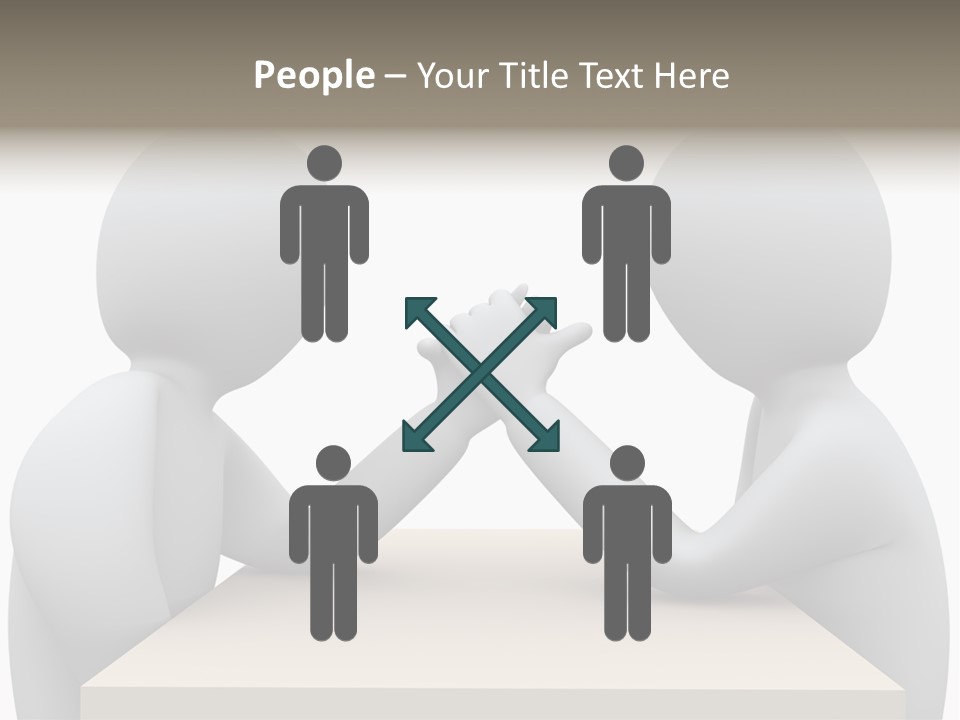 Challenge Colleague Guy PowerPoint Template