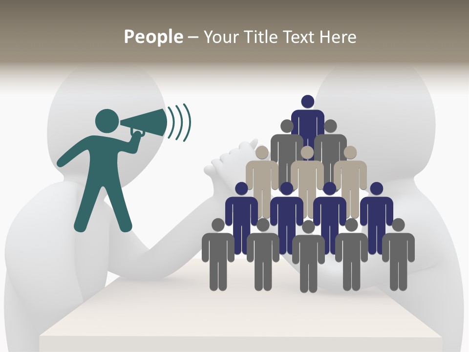 Challenge Colleague Guy PowerPoint Template