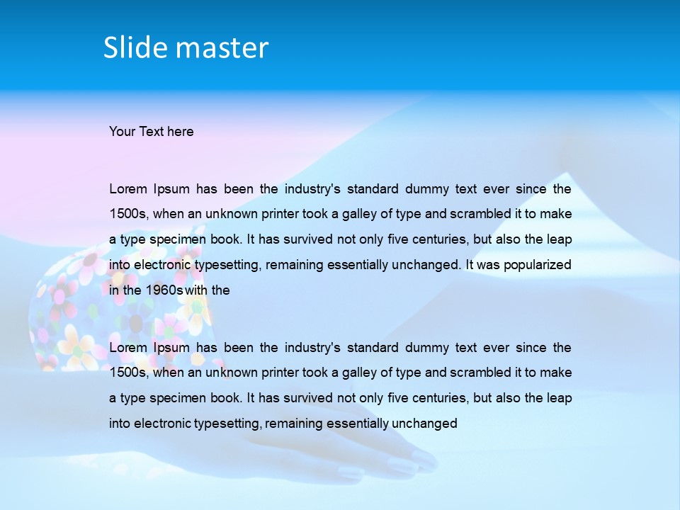 Solarium Fashion Cosmetic PowerPoint Template