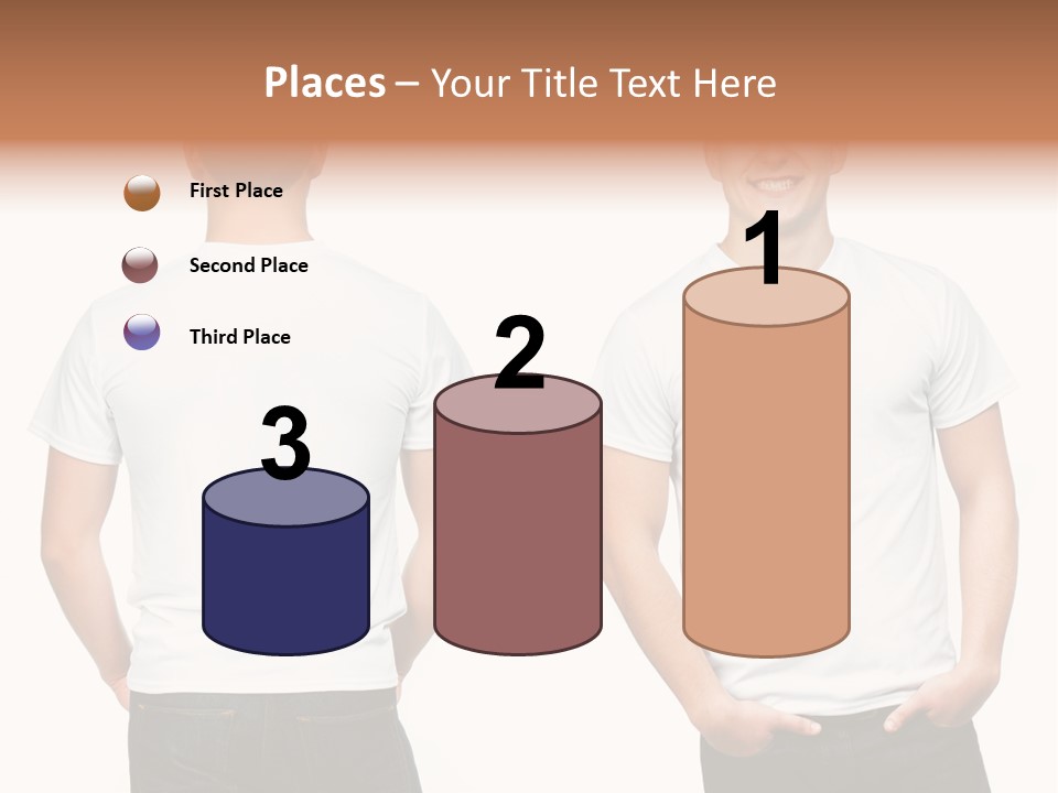 Clothing T Shirt White Beauty PowerPoint Template