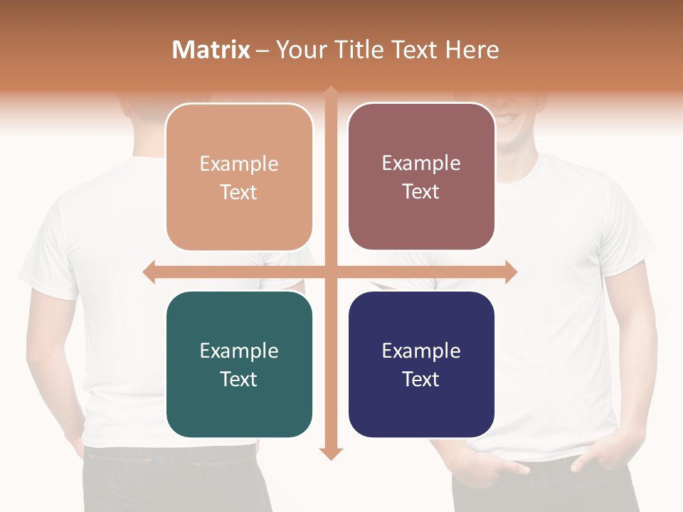 Clothing T Shirt White Beauty PowerPoint Template