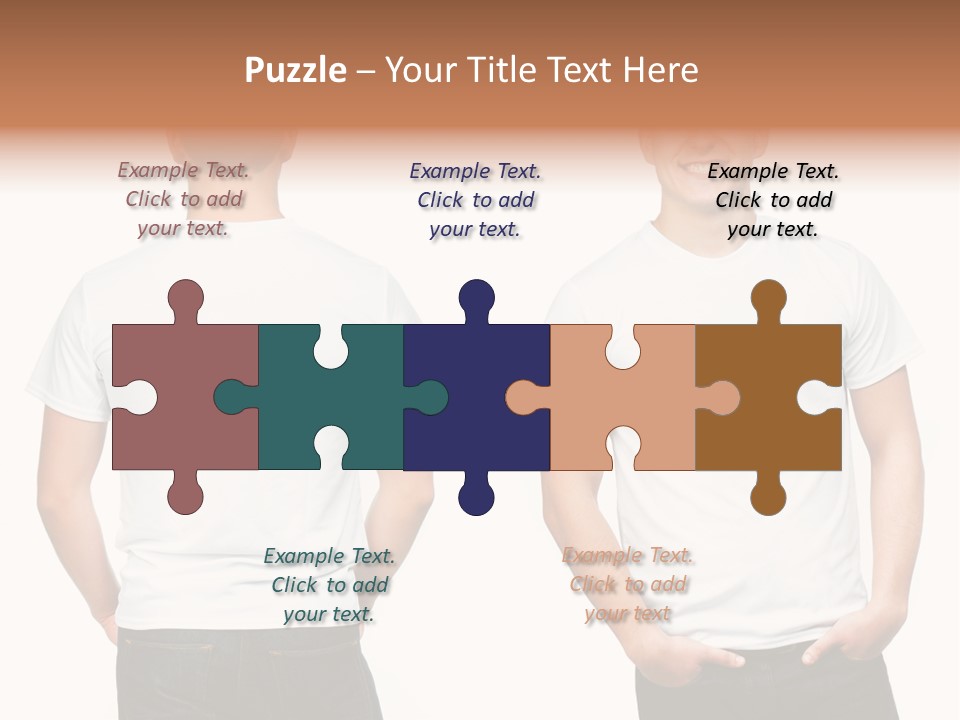 Clothing T Shirt White Beauty PowerPoint Template