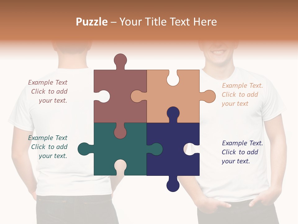 Clothing T Shirt White Beauty PowerPoint Template