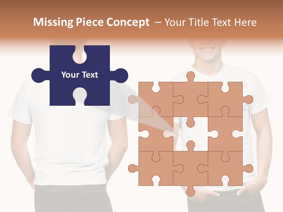 Clothing T Shirt White Beauty PowerPoint Template