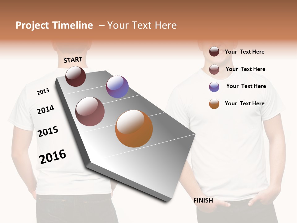 Clothing T Shirt White Beauty PowerPoint Template