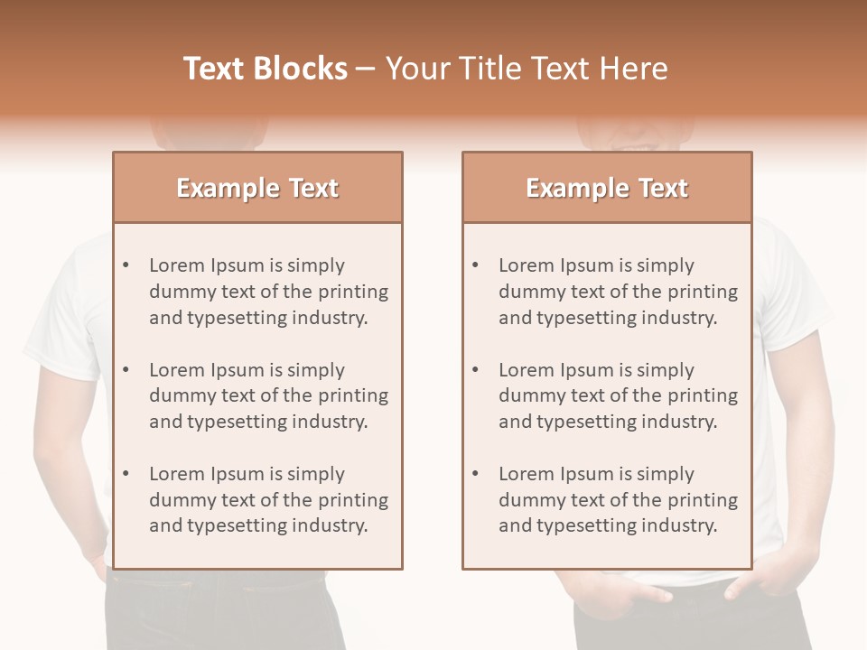 Clothing T Shirt White Beauty PowerPoint Template