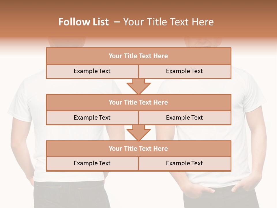 Clothing T Shirt White Beauty PowerPoint Template