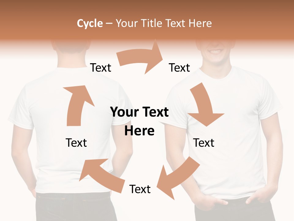 Clothing T Shirt White Beauty PowerPoint Template