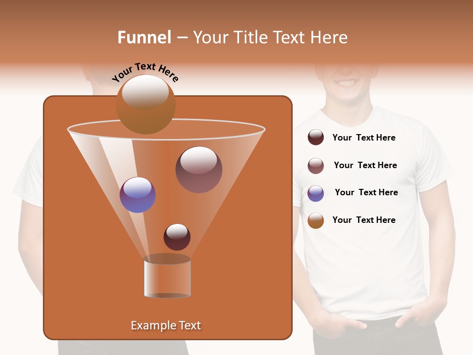 Clothing T Shirt White Beauty PowerPoint Template