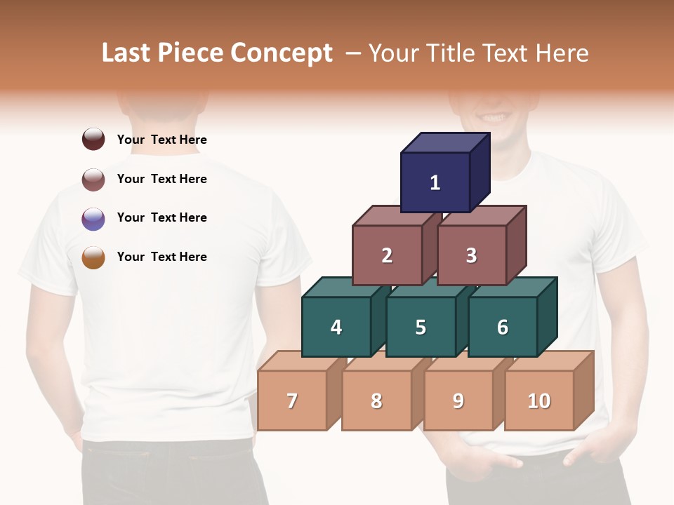 Clothing T Shirt White Beauty PowerPoint Template