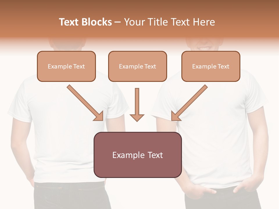 Clothing T Shirt White Beauty PowerPoint Template