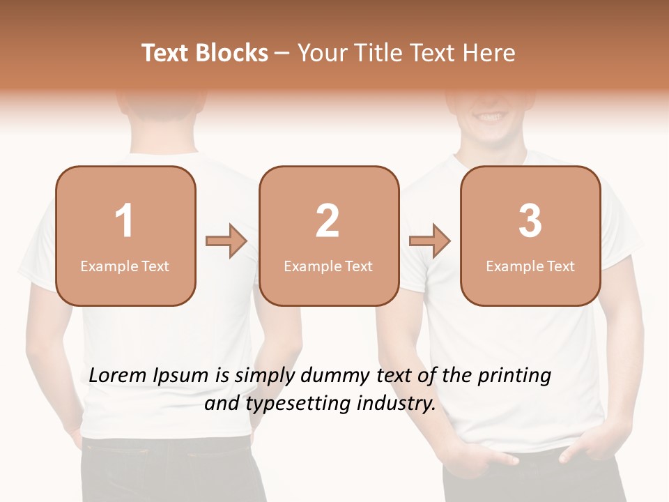 Clothing T Shirt White Beauty PowerPoint Template