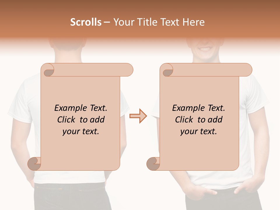 Clothing T Shirt White Beauty PowerPoint Template