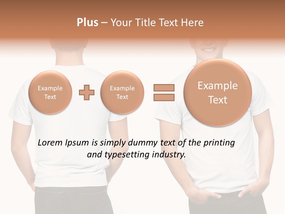 Clothing T Shirt White Beauty PowerPoint Template