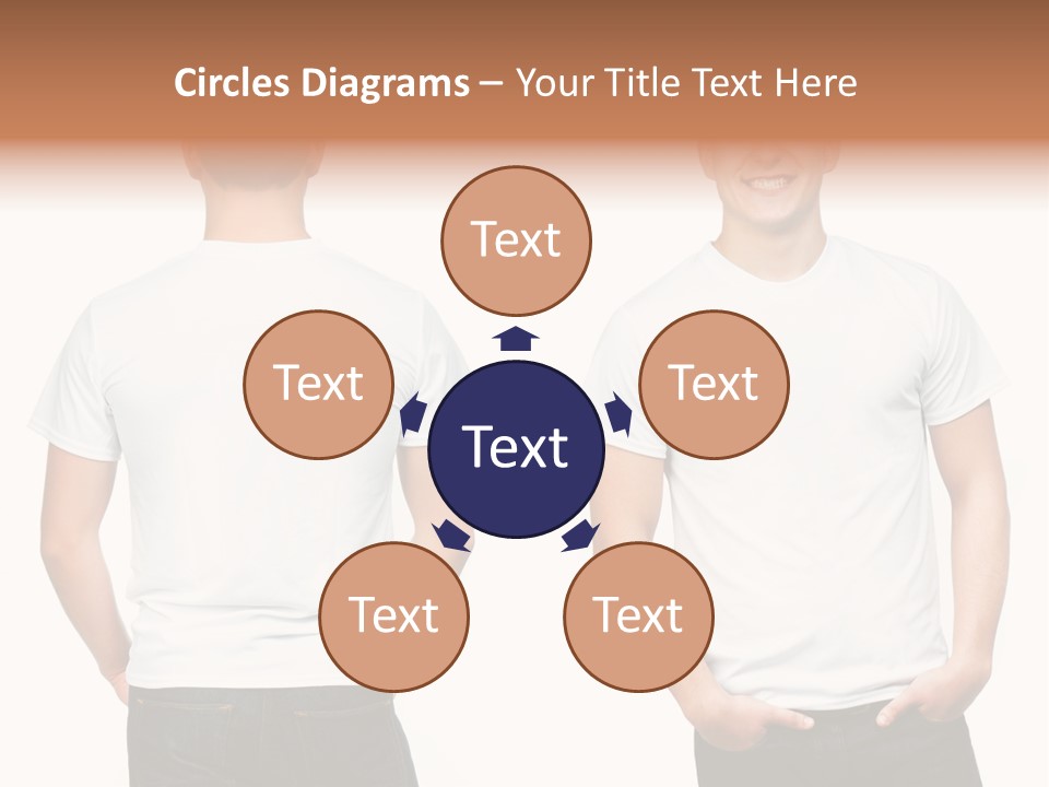 Clothing T Shirt White Beauty PowerPoint Template