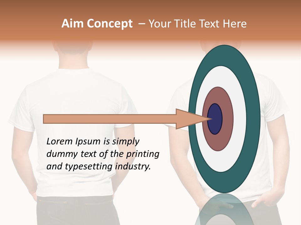 Clothing T Shirt White Beauty PowerPoint Template