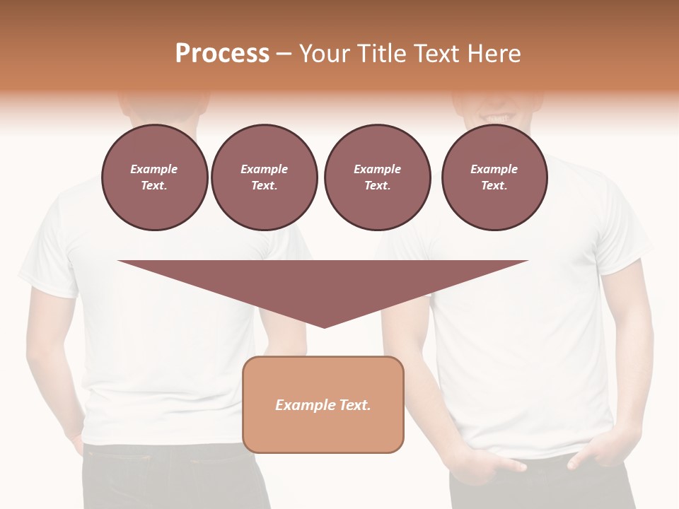 Clothing T Shirt White Beauty PowerPoint Template