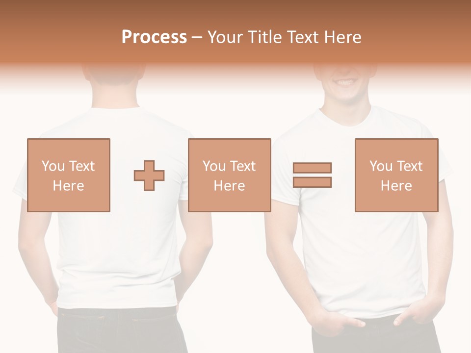 Clothing T Shirt White Beauty PowerPoint Template