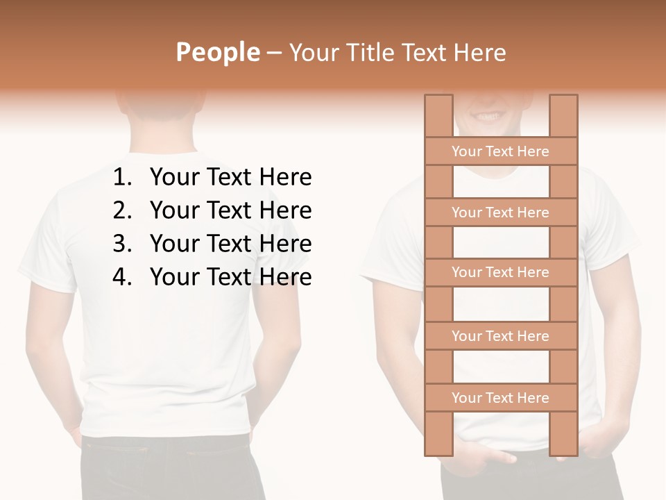 Clothing T Shirt White Beauty PowerPoint Template