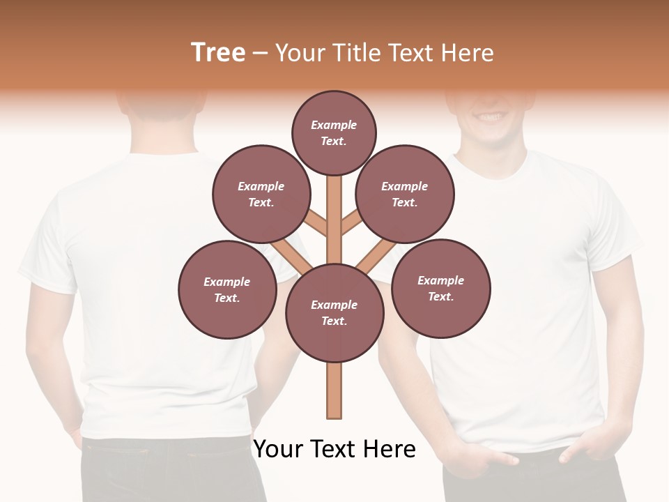 Clothing T Shirt White Beauty PowerPoint Template