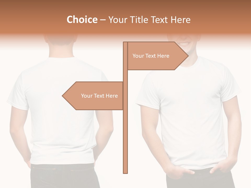 Clothing T Shirt White Beauty PowerPoint Template