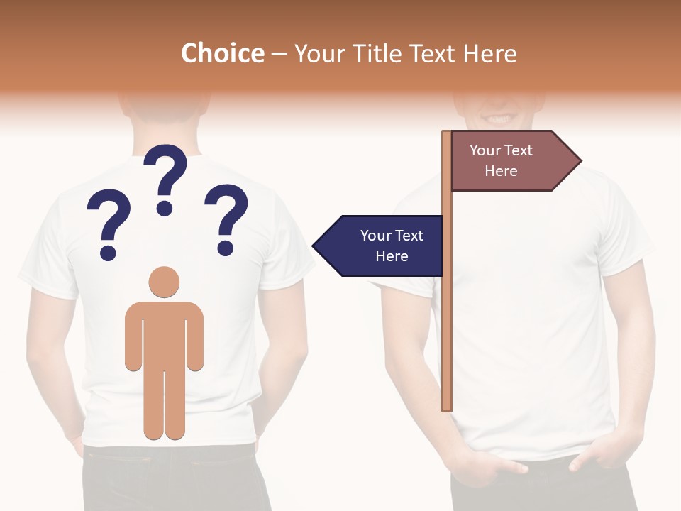 Clothing T Shirt White Beauty PowerPoint Template