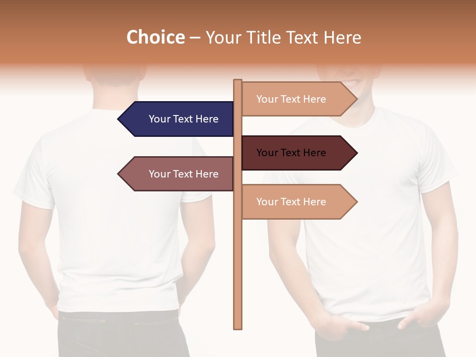 Clothing T Shirt White Beauty PowerPoint Template