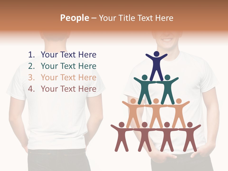 Clothing T Shirt White Beauty PowerPoint Template