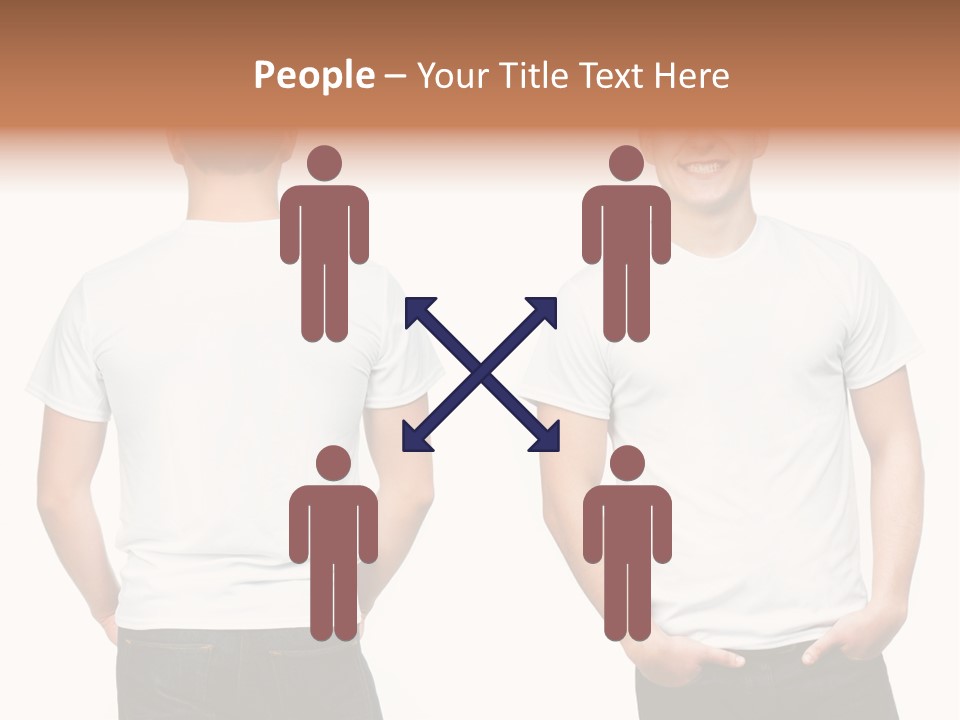 Clothing T Shirt White Beauty PowerPoint Template