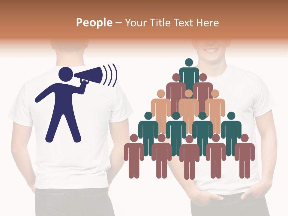 Clothing T Shirt White Beauty PowerPoint Template